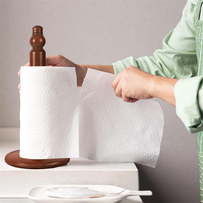 12.5-inch wooden paper towel holder for office, kitchen, and bathroom.