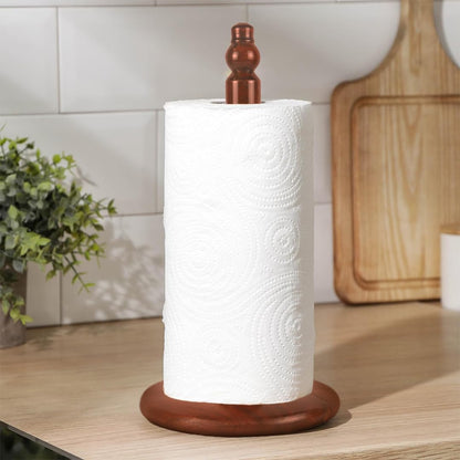 12.5-inch wooden paper towel holder for office, kitchen, and bathroom.