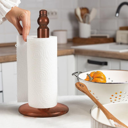 12.5-inch wooden paper towel holder for office, kitchen, and bathroom.