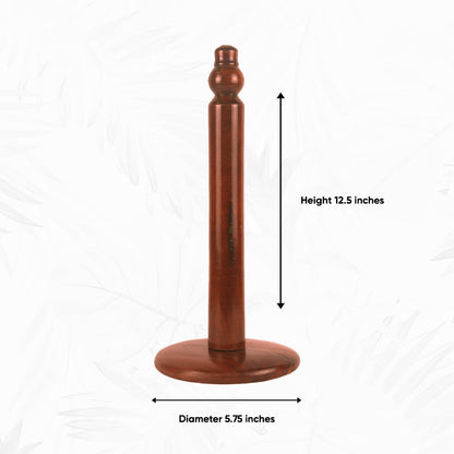 12.5-inch wooden paper towel holder for office, kitchen, and bathroom.