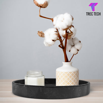 Trec Tech Marble Black and White Serving Tray