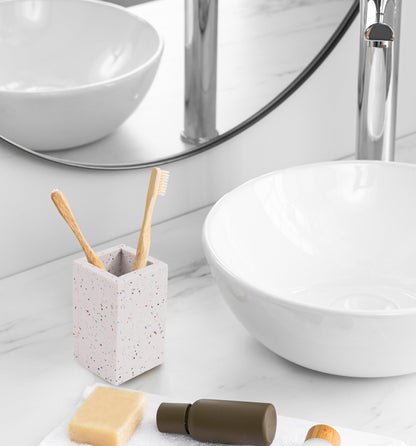 Terrazzo Toothbrush Holder for Bathrooms