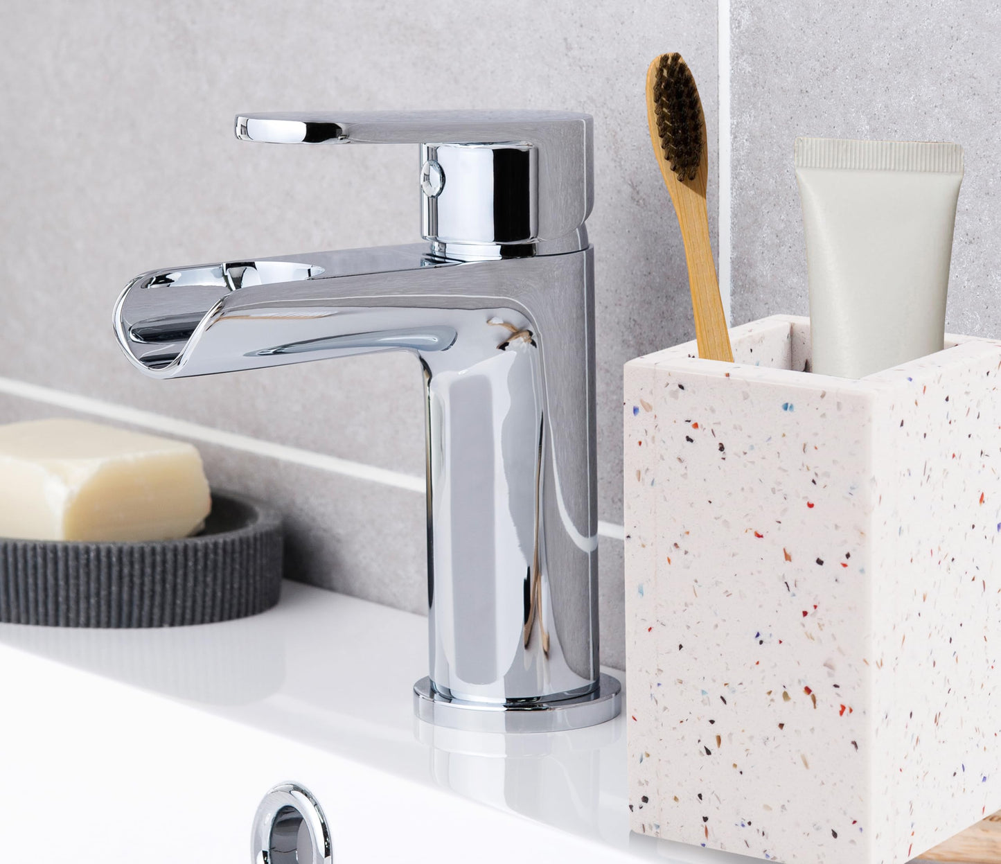 Terrazzo Toothbrush Holder for Bathrooms