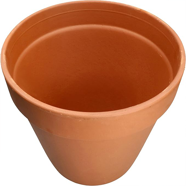 Brown Clay Flower Pot